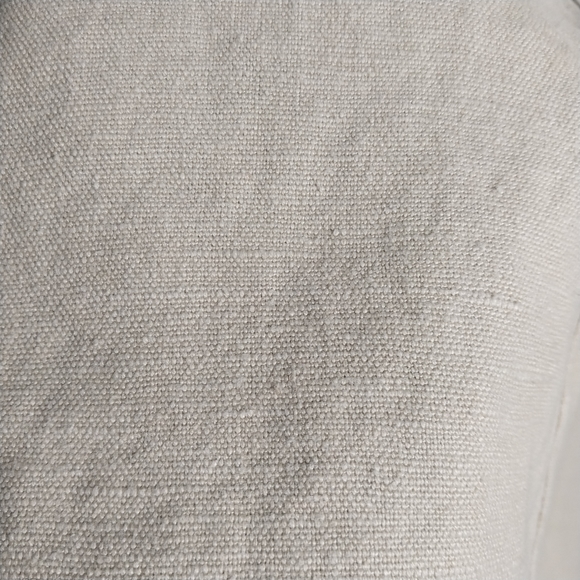 Hemp Cargo Midi Skirt Natural Beige Shell Button Slubbed Fabric M Of the Earth - Picture 3 of 9